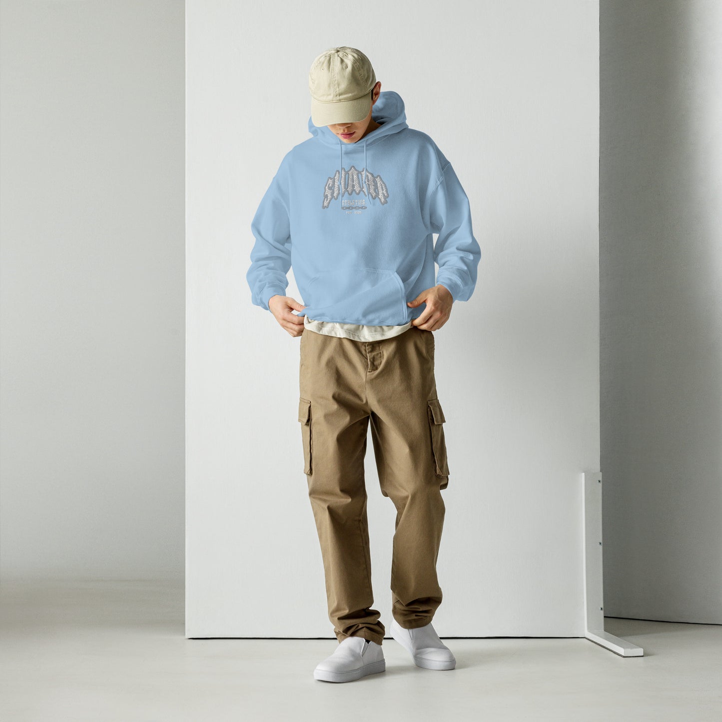 Baby Blue SHARP Logo Hoodie